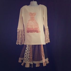 NWT!! Persnickety skirt and top